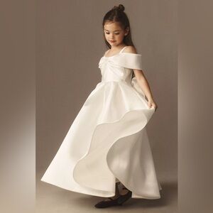 Anthropologie Ivory Formal Kids Dress